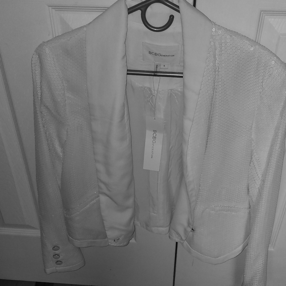 BCBG Women's Sequin Blazer